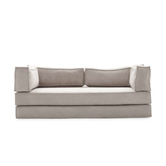 Corduroy Fabric 78.7" Compressed Sofa Bed Free DIY Couch with 3 Stainless Steel Frames