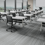 Foldable meeting table that is durable, lightweight, and easy to store