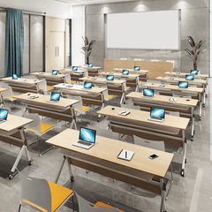 Versatile Folding Table and Chair Set for Dynamic Office Environments