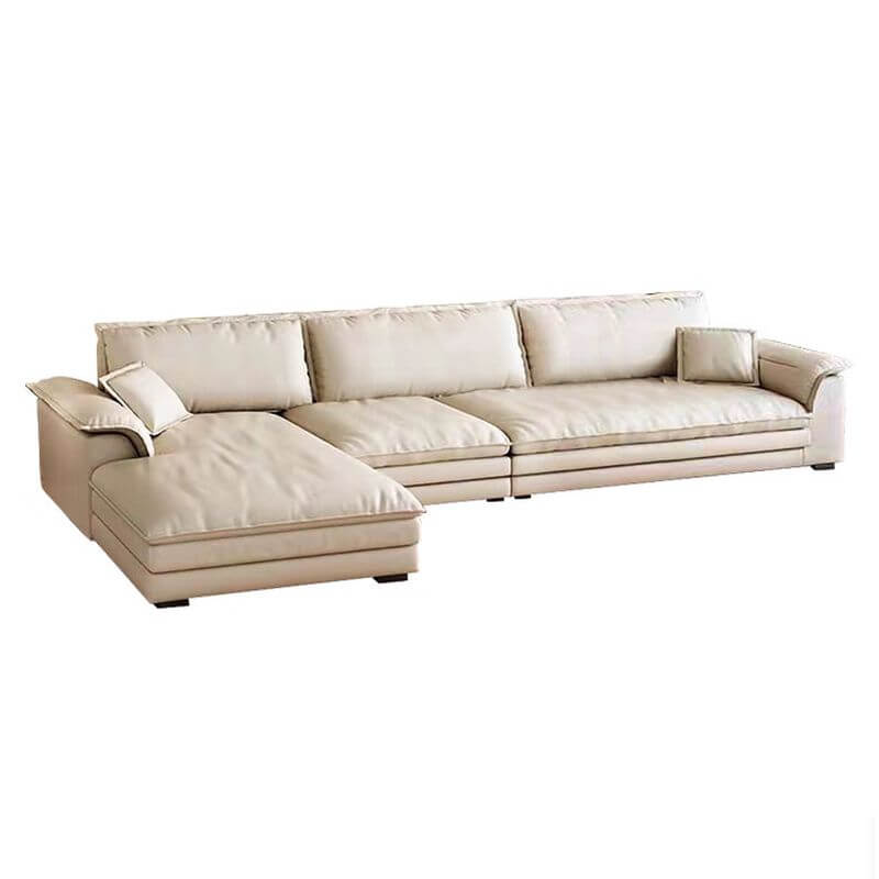 Cozy Left Sofa Chaise with Pillow Top Arm