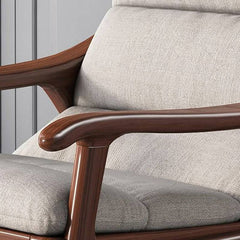 Contemporary rocking chair with ottomans