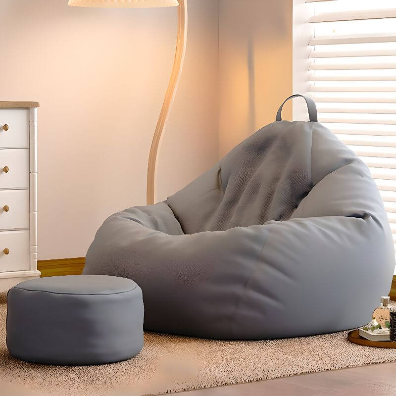 Light Gray Bean Bag Chair メイン画像