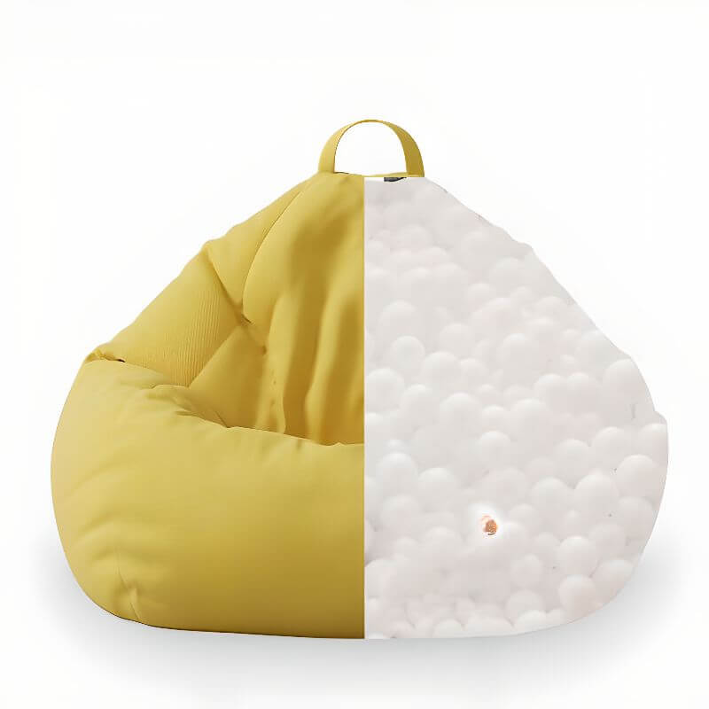 100%コットン張りのビーンバッグセット 移動可能な収納スペース付き サブ画像