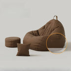 Upholstered Cotton Bean Bag Set