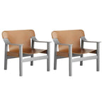 Contemporary armchair with sleek design