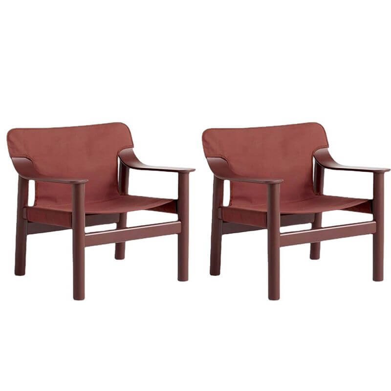 Durable wood armchair with clean lines