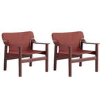 Durable wood armchair with clean lines