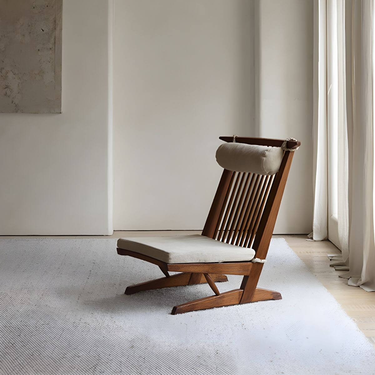 solid wood frame recliner with foam fill Main image