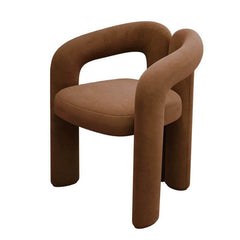 Elegant design of cotton upholstered vanity stool