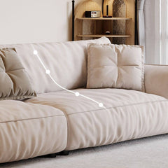 Spacious Ivory Sofa for Gatherings