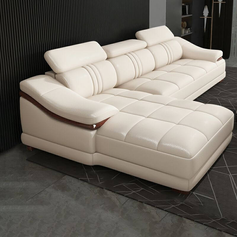 3-seater sectional sofa in beige メイン画像