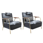 Modern pillow back armchair