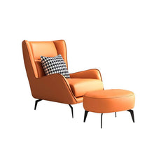 Comfortable slipper chair in bright interior