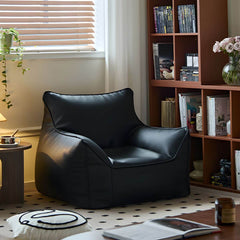 Comfortable Black Bean Bag Chair for Adults