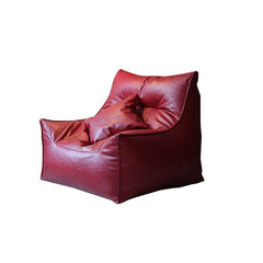 Stylish bean bag chair with solid color pattern