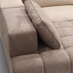 Modern Recliner Sofa with Plush Fabric