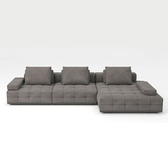 4 Piece Sectional Sofa in Light Brown