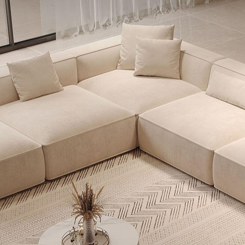 Luxurious upholstery of parlor sofa