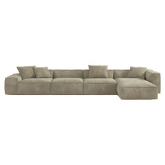 Interior design with 5-seater sofa