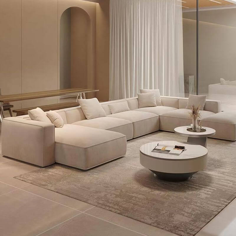 Cozy living room setup with parlor sofa