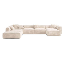 Elegant curves of the U-Shape sofa