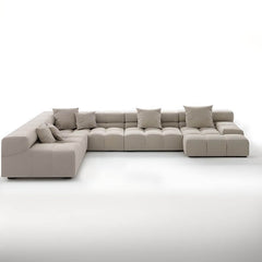 Minimalistic living room with U-Shape sofa arrangement