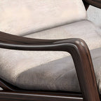 Person relaxing in a Scandinavian recliner