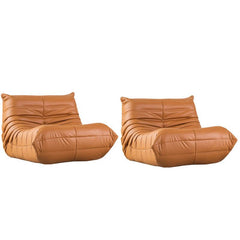 Contemporary indoor seating with faux leather