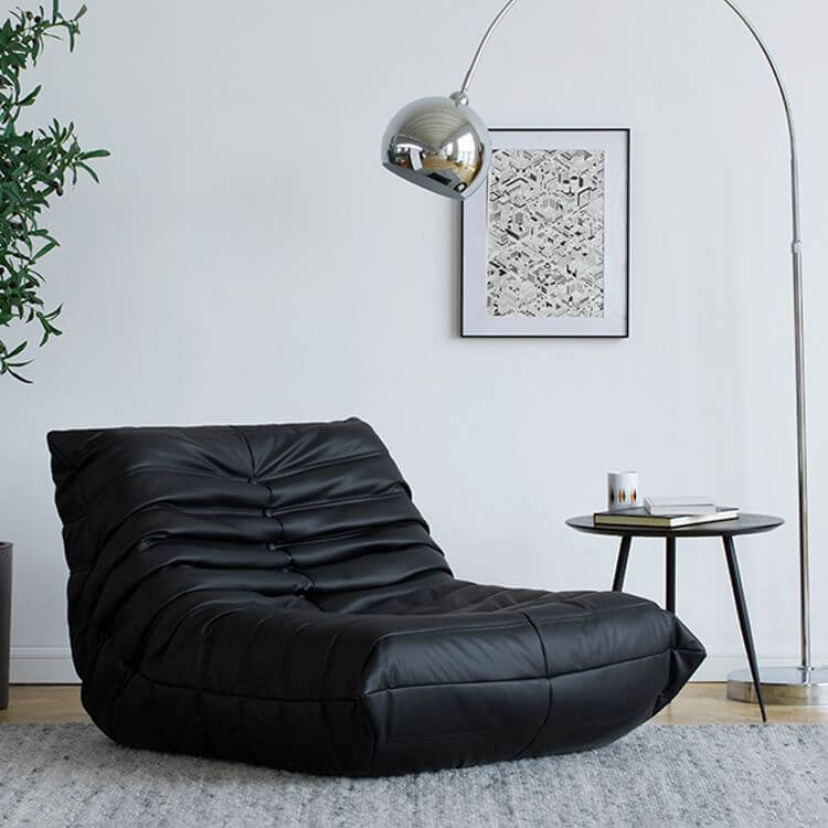 Contemporary indoor seating with faux leather