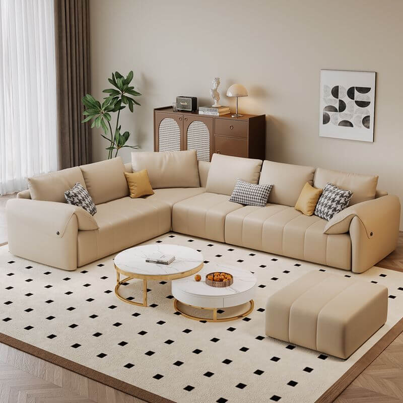 comfortable L-shaped sofa design