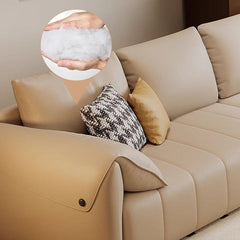 recliner function of cream sofa