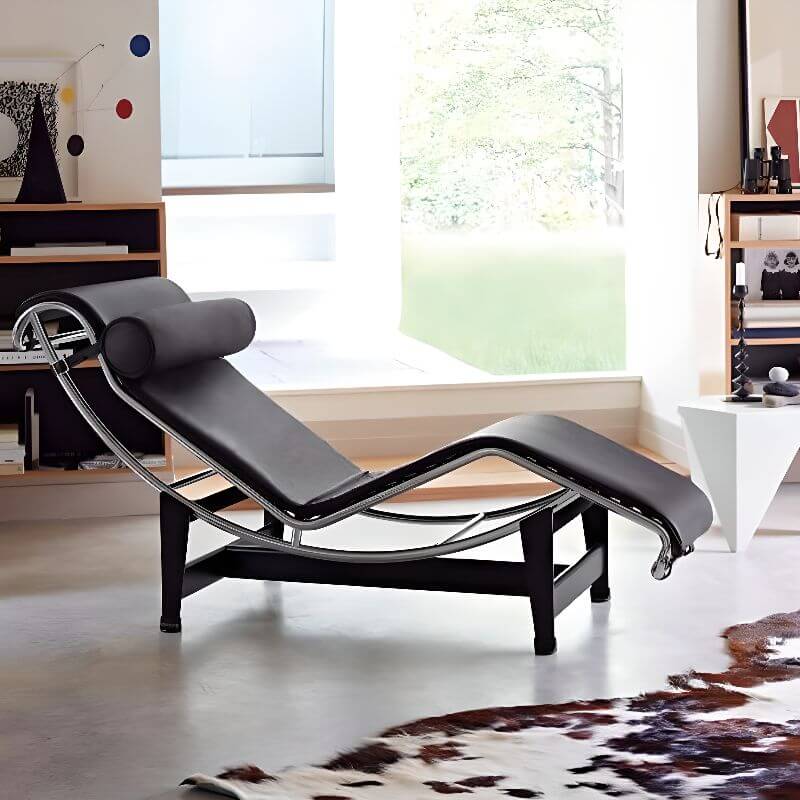 Animal Print Recliner Armchair in Black Image principale du produit