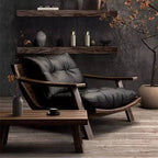 Cushions of Antique Cocoa/Ink Arm Chair