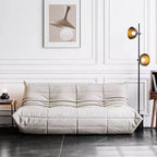 Dark gray leather bean bag chair