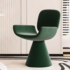 Plush upholstered seat of accent stool