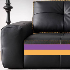 Stylish Art Deco sofa with pillows