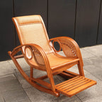 Outdoor Relaxation with Art Deco Rocking Chair