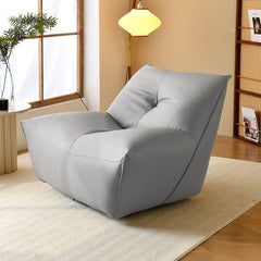 Genuine leather chair with a rotating function