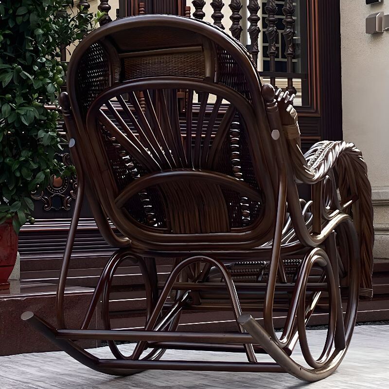 Durable metal leg rocking chair