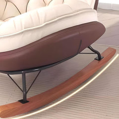 Stylish porch chair showing scratch-defiant upholstery