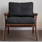 Elegant Midnight Black Arm Chair