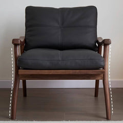 Elegant Midnight Black Arm Chair