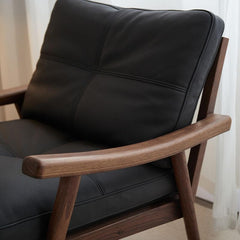 Comfortable Arm Chair with Walnut Legs