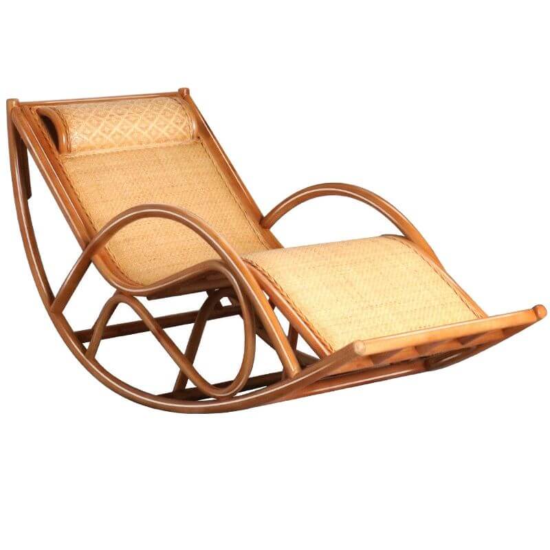 Artisan crafted rocking armchair for intimate settings