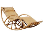 Elegant indoor rocking chair in Nut-Brown