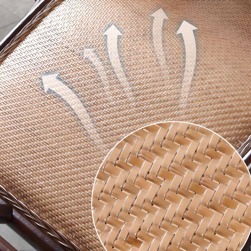 Close-up of rocking chair wooden finish