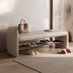 stylish rectangular shoe bench