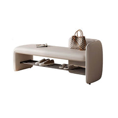 stylish rectangular shoe bench