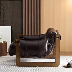 comfortable arm chair with armrests