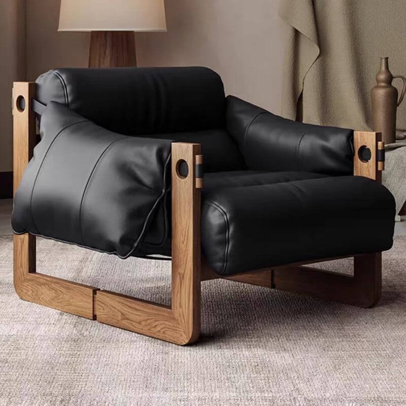 ash wood arm chair with removable cushions